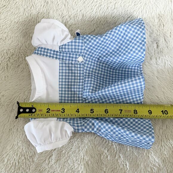 Build A Bear Wizard Of Oz Dorothy Blue Checked Dress Cloths Accessories 80th - Picture 6 of 6